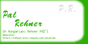 pal rehner business card